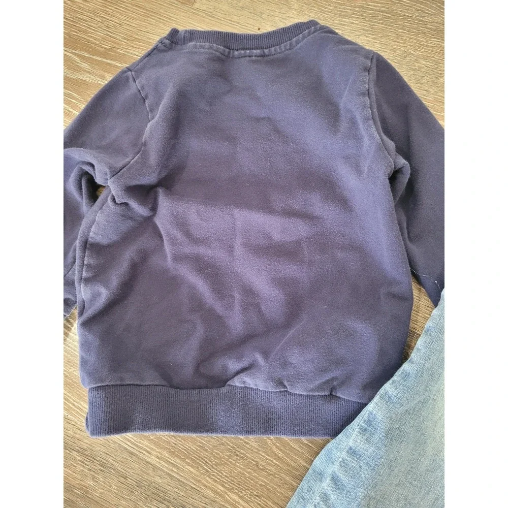 Little Bipsy Toddler‎ Boy 18-24M Tractor Sweatshirt Distressed Jeans Set #R